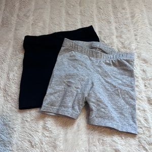 Cat & Jack set of 2 biker shorts black and grey 18M